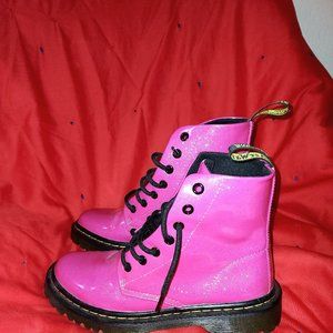 Doc Martens, Womens Combat Boots, Size 6, Hot Pink